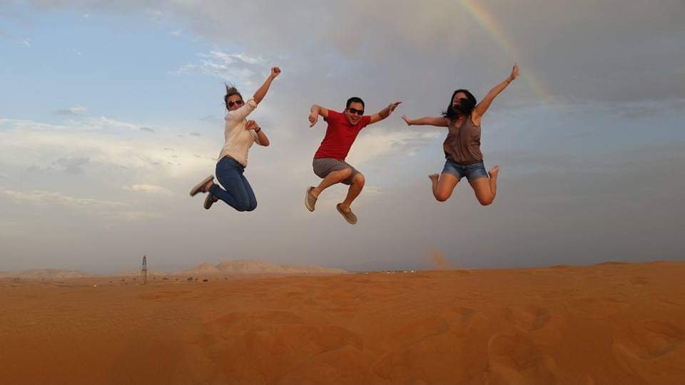Having fun in Desert