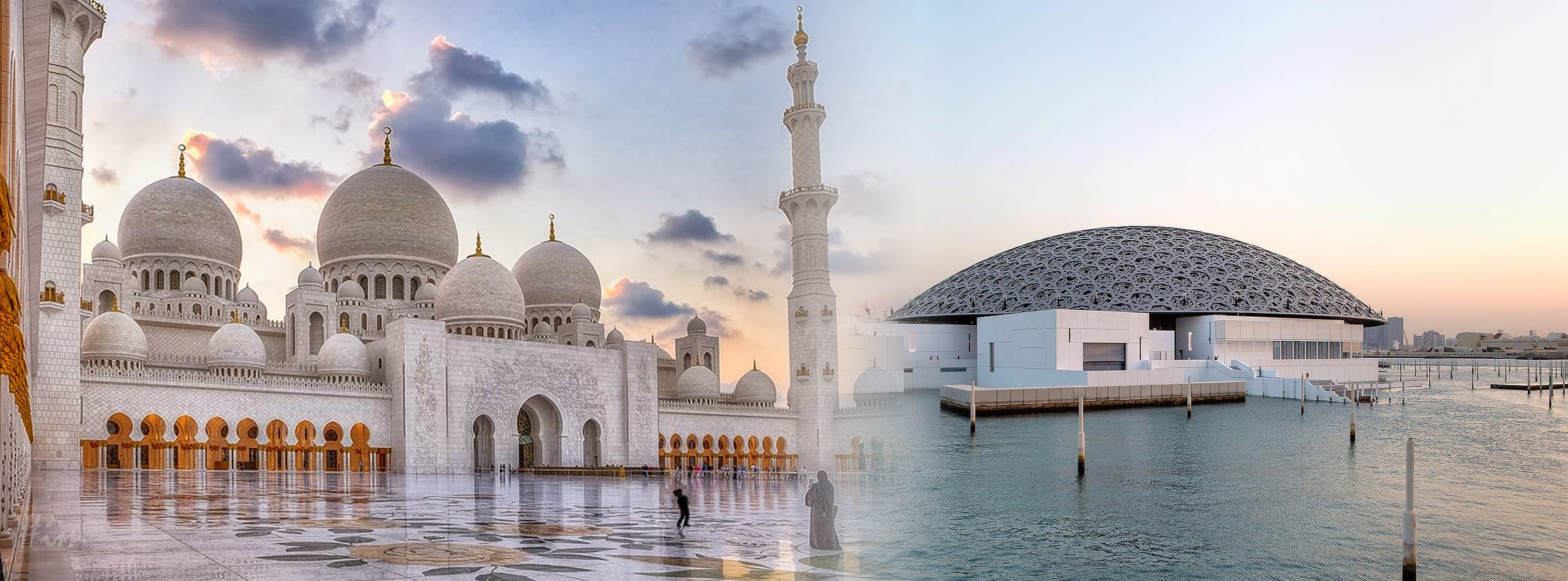 Abu Dhabi Zayed Grand Mosque + Louvre Museum