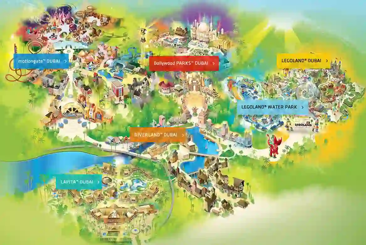 DPR Dubai Parks & Resorts - 1 Day - 1 Park